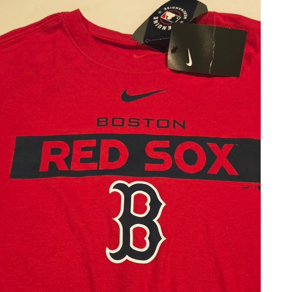 Nike T-Shirt Mens Medium Red NEW Boston Red Sox MLB Graphic Short Sleeve Tee - Picture 2 of 8
